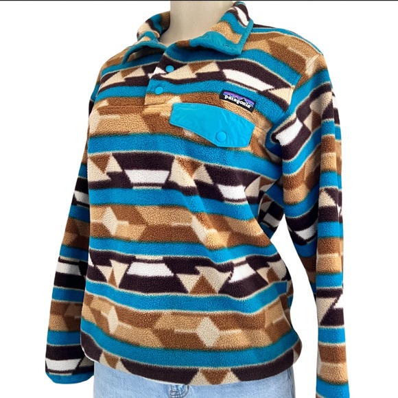 Patagonia Aztec Print Synchilla Size Small⭐️ - Picture 1 of 6